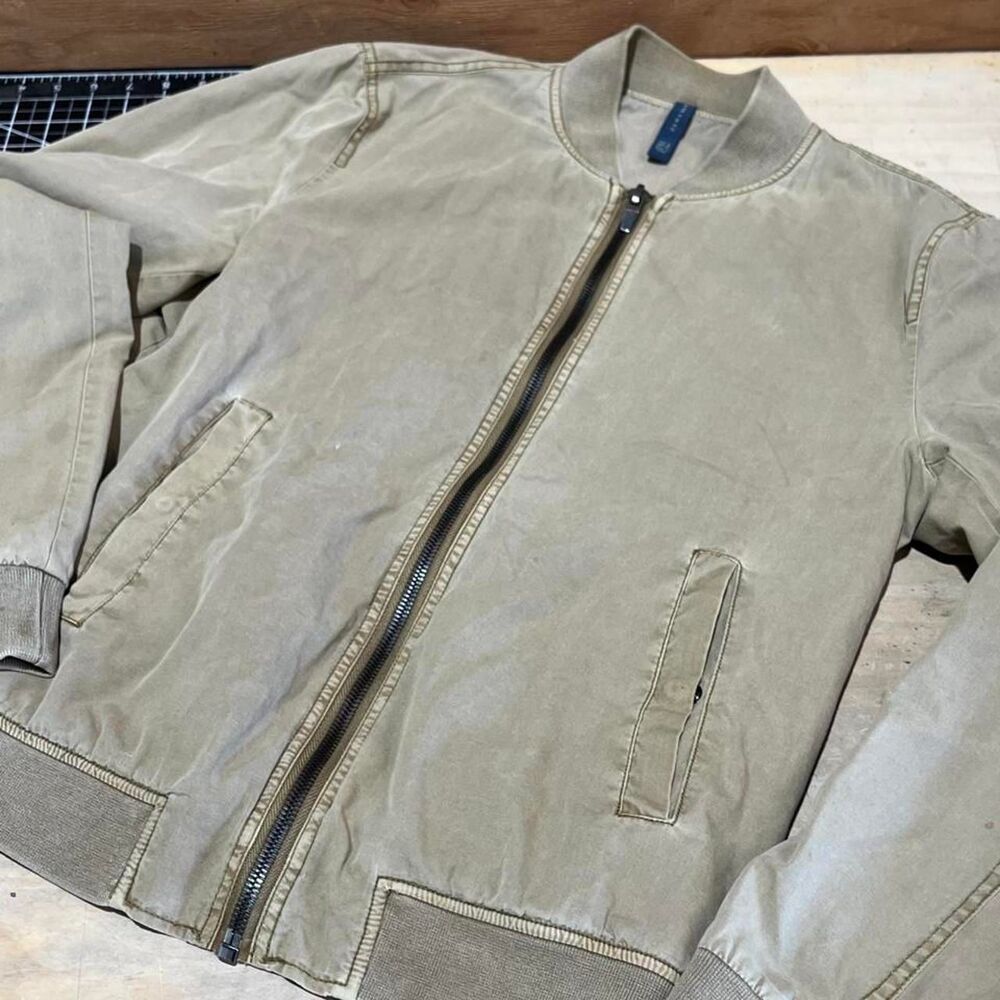 Zara Men's Tan and Cream Jacket